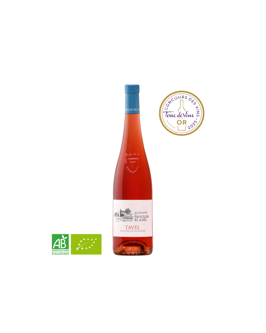 AOP Tavel Rosé 2023, Domaine du Moulin Blanc